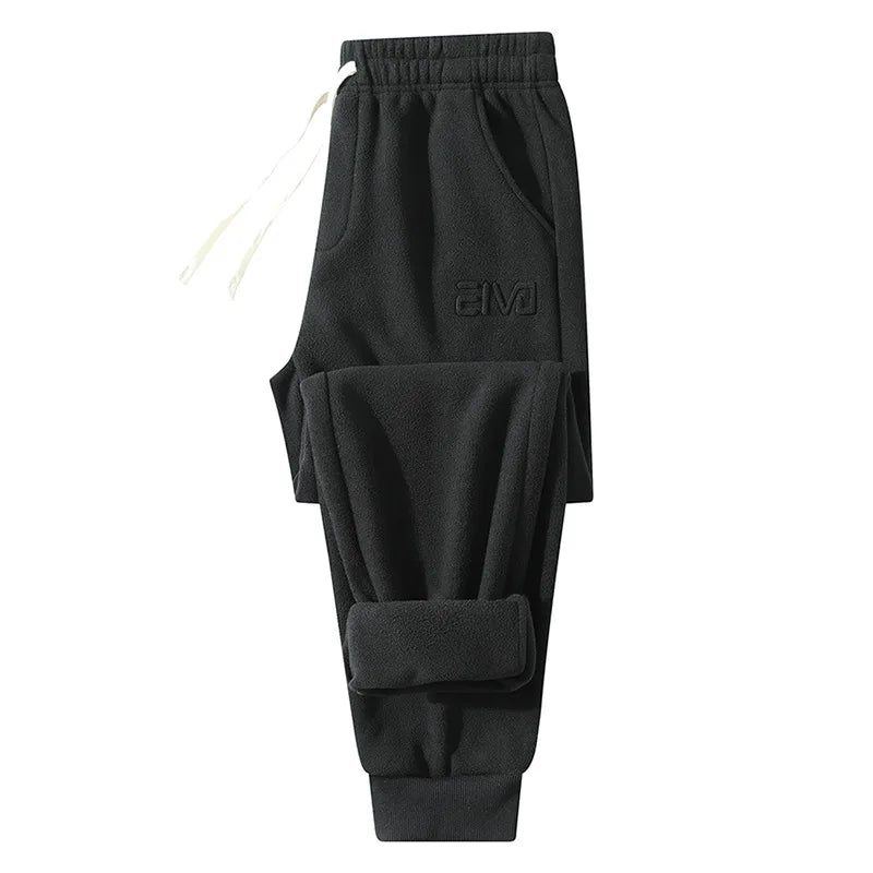 Winter Thick Polar Fleece Warm Sweatpants Men Streetwear Drawstring Casual Jogger Pants Male Loose Thermal Trousers 10xl 9xl 8xl