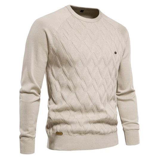 Winter High Quality Men sweater concise style knit men pullover knitwear winter crew neck knitted cotton sweater men