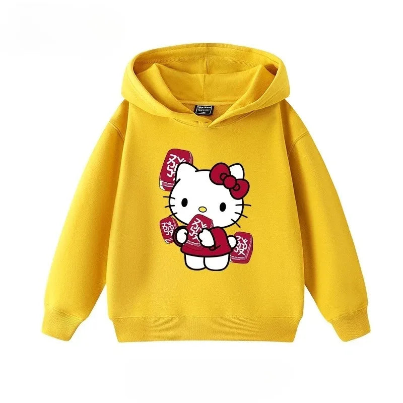 Autumn and Winter Children's Warm Hoodie Hooded Sports Shipment Cartoon Casual Outdoor Clothing Comfortable and Soft