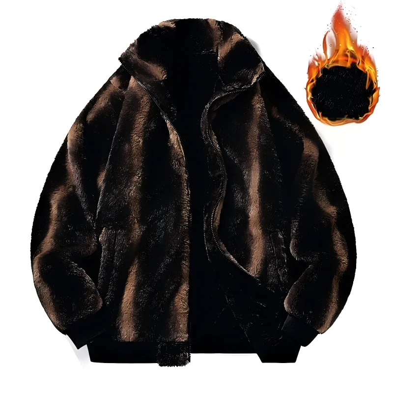 Cozy Winter Fleece Jacket, Convertible Collar Hood to Shield from Wind, Plush Lined for Warmth