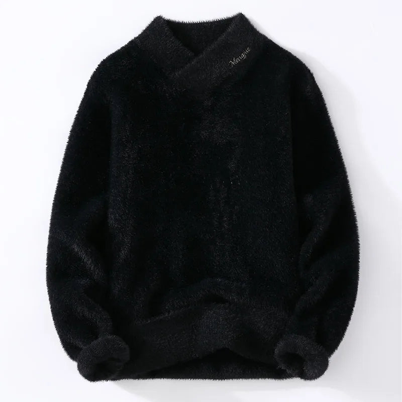 Sweaters men winter style mens warm sweater V-neck men sweaters autumn Men's wool pullovers men full size M-XXXL