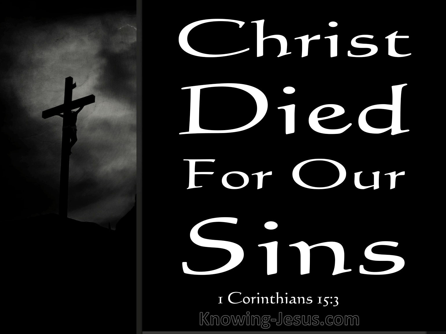 Christ died for our sins