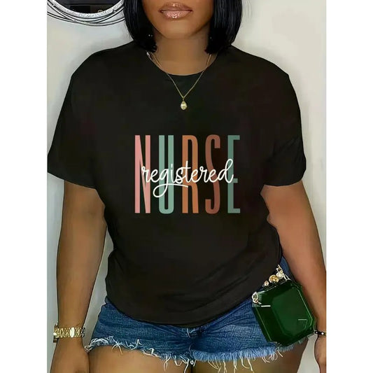 Registered Nurse RN - RN Nursing Hospital RN Staff Nurse T-Shirt Casual Short Sleeve Shirt