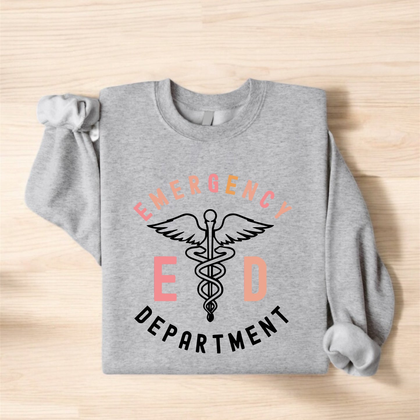STM-1298 Emergency Department Sweatshirt, ER Nurse Gift Idea, Emergency Room Tech Sweatshirt, Future Nurse Sweater, Nursing School Graduate Cool Sweatshirt