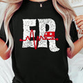 Emergency Department ER Nurse Front And Back Emergency Room T-Shirt Print Round Neck T-Shirt, Summer Women'S Tops, Gift