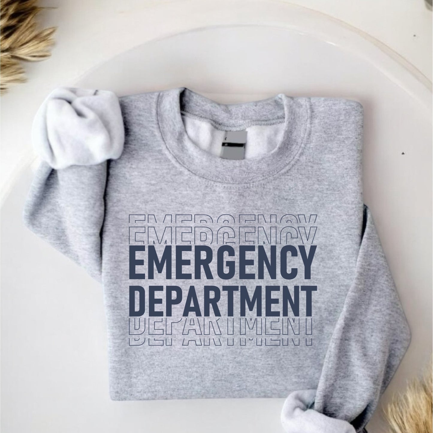 CS-222 Emergency Department Sweatshirt, Emergency Dept, ED ER Emergency Room Doctor Staff, Nursing Student, Nurse Week, Unisex Crewneck Sweatshirt