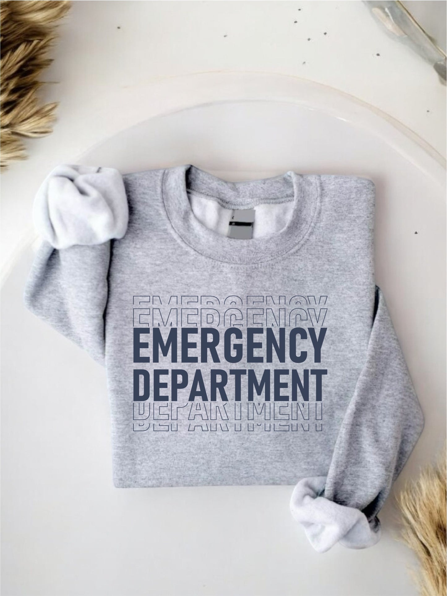 CS-222 Emergency Department Sweatshirt, Emergency Dept, ED ER Emergency Room Doctor Staff, Nursing Student, Nurse Week, Unisex Crewneck Sweatshirt