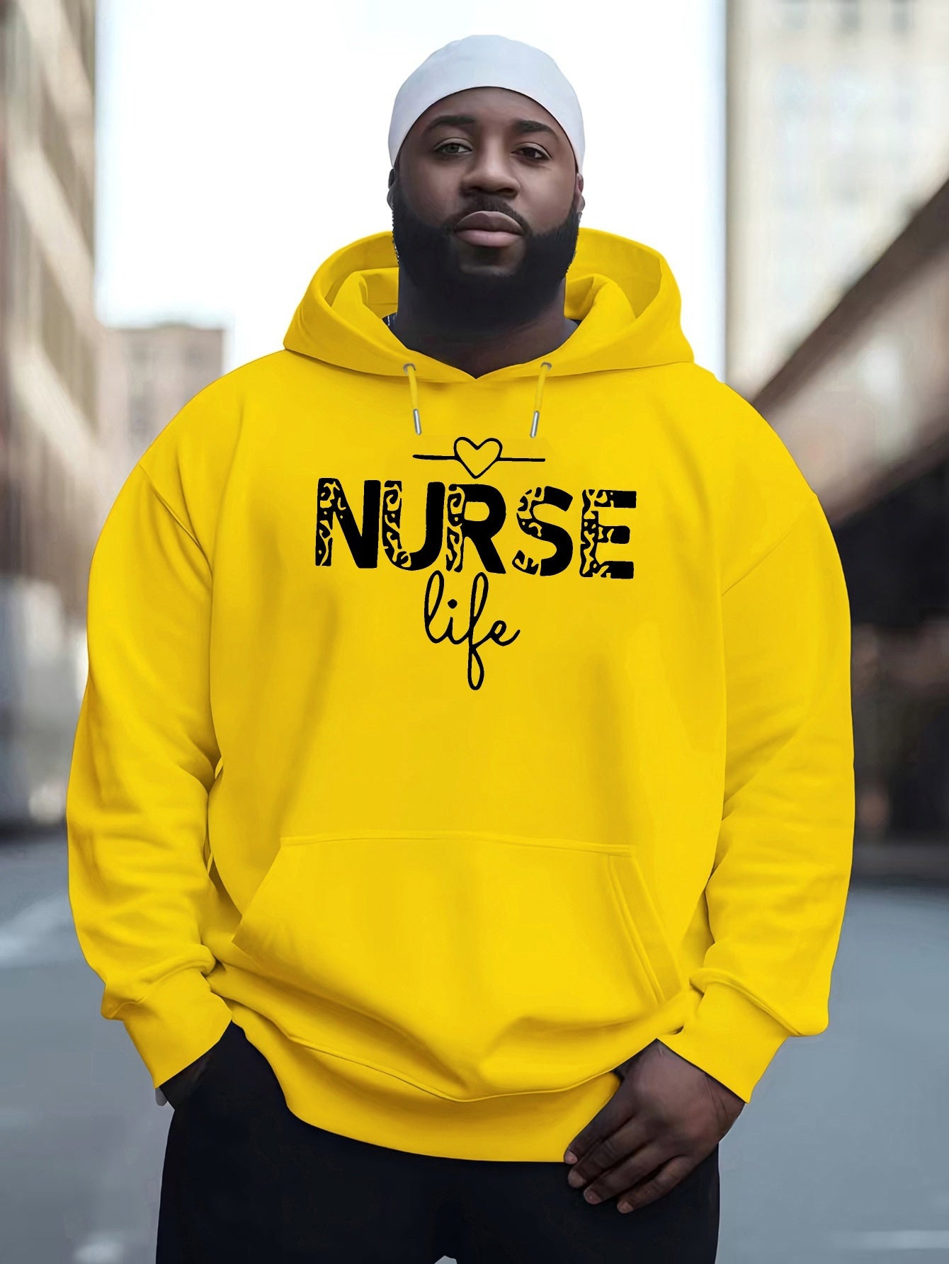 [New Autumn Fashion Brand Sweater] Nurse 2024 New Printed Autumn And Winter Plush Youth Versatile Spring And Autumn Style Plus Dalian Hat Fashion Brand Sweater