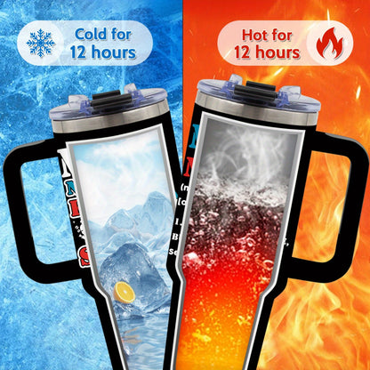 Best Nurse Gifts - 40 oz. Glass Tumbler Christmas Gift for Nurses, Aides - In My Nurse Era Thermos with Handle, Birthday Gift for Nurses, Dentists