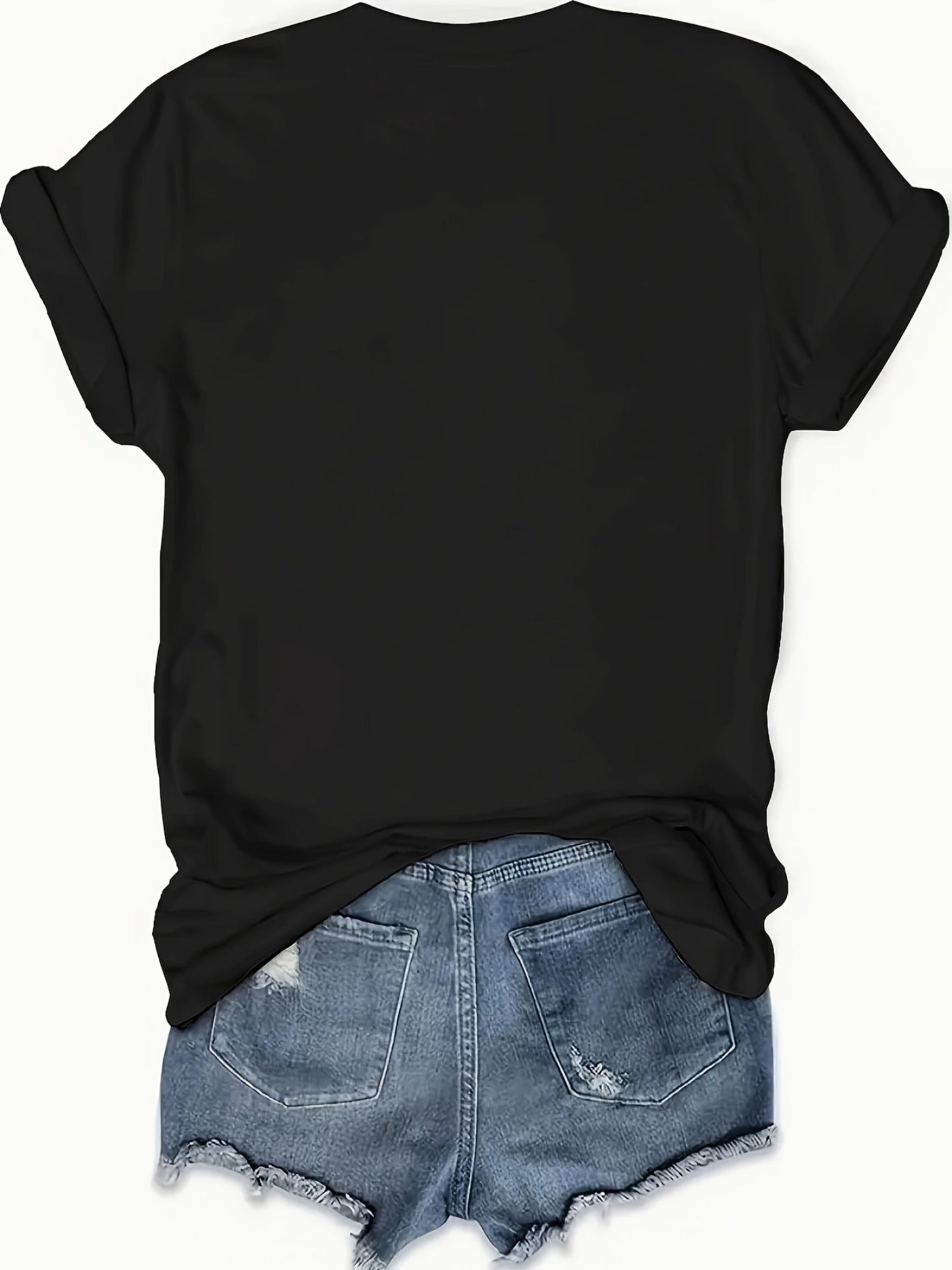 CNA Life Graphic Tee - Women’s Casual Round Neck Short Sleeve T-Shirt, Black with Leopard Print & Medical Heartbeat Design, Soft Fabric, Perfect for Summer, Ladies T Shirts