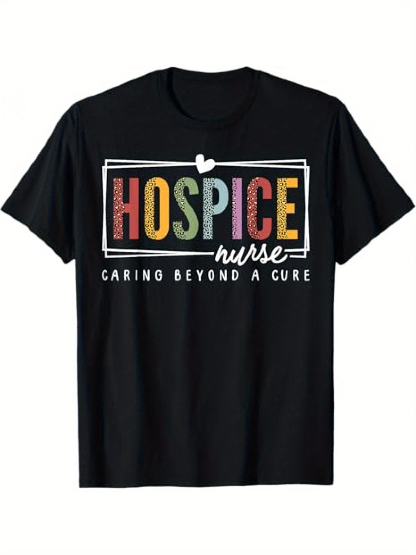 Hospice Nurse Appreciation Palliative Hospice Leopard Nurse T-Shirt