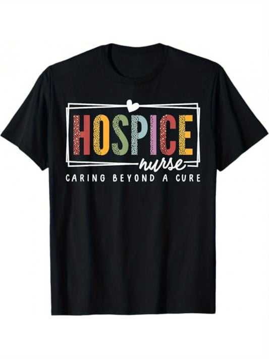 Hospice Nurse Appreciation Palliative Hospice Leopard Nurse T-Shirt