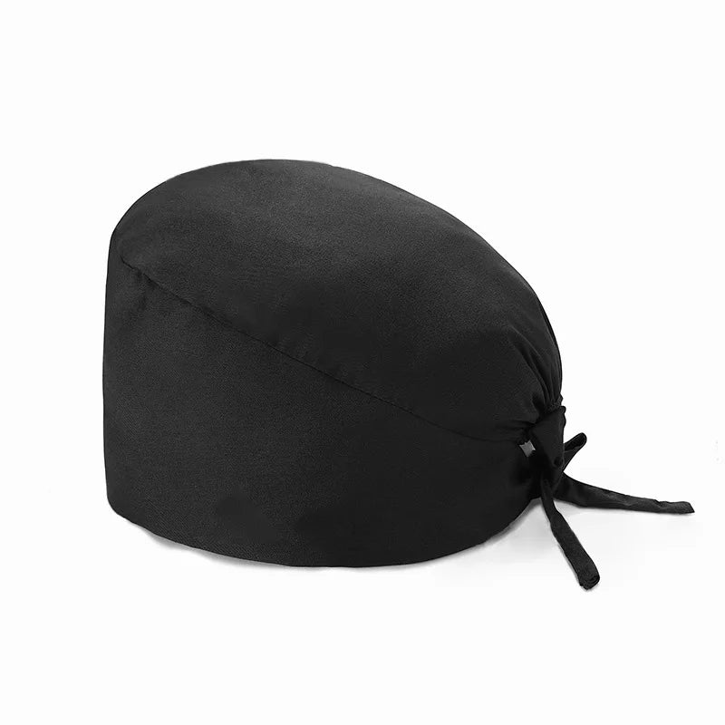 Unisex Scrub Nurse Hat Solid Color Adjustable Beauty Salon Care Cap Laboratory Pet Shop Nurse Doctor Working Caps