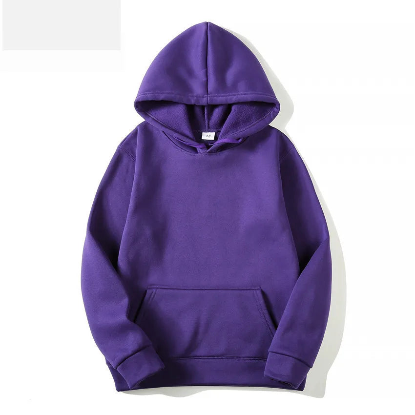 Hoodies Sweatshirts Men Woman Fashion Solid color Red Black Gray Pink Autumn Winter fleece