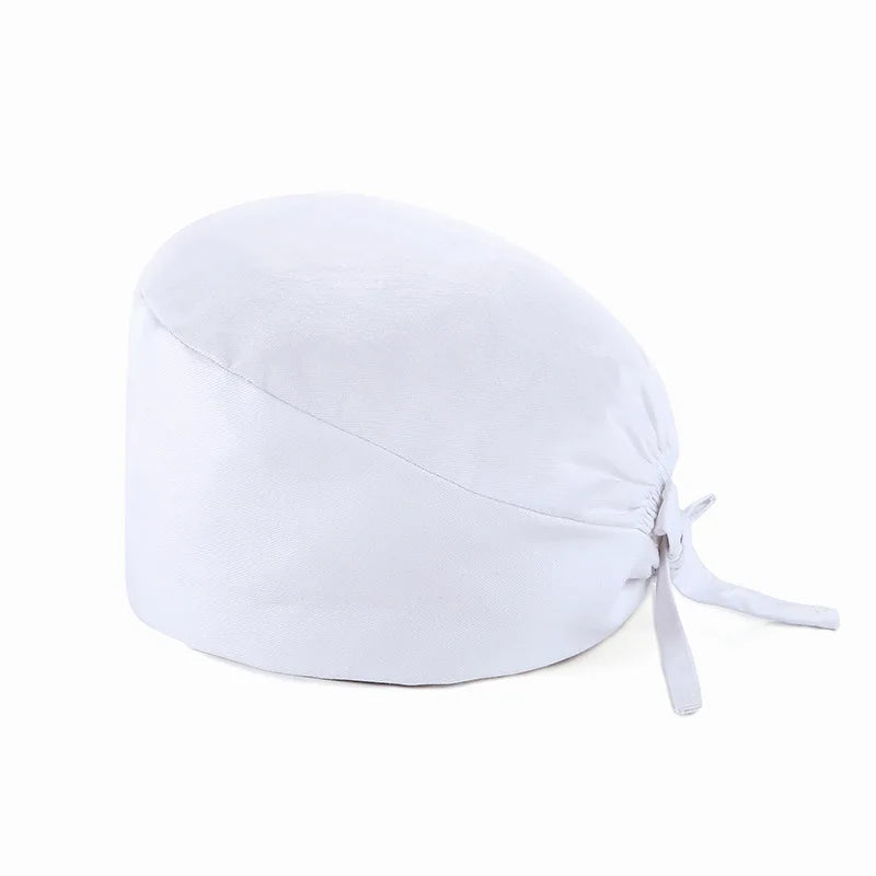 Unisex Scrub Nurse Hat Solid Color Adjustable Beauty Salon Care Cap Laboratory Pet Shop Nurse Doctor Working Caps
