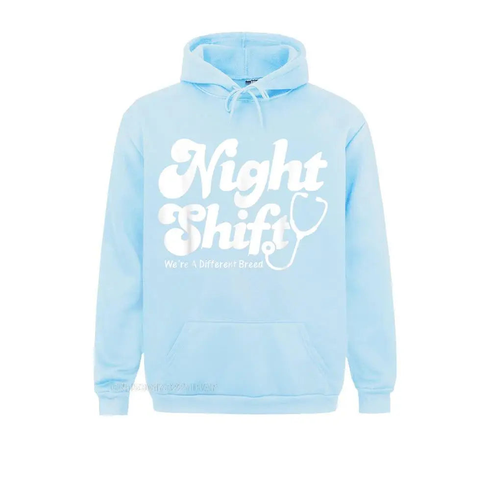 Night Different Breed Stethoscope Funny Nurse RN RT US Normcore Men Sweatshirts Funny Camisas Hoodies Birthday Sportswears