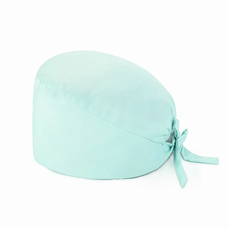 Unisex Scrub Nurse Hat Solid Color Adjustable Beauty Salon Care Cap Laboratory Pet Shop Nurse Doctor Working Caps