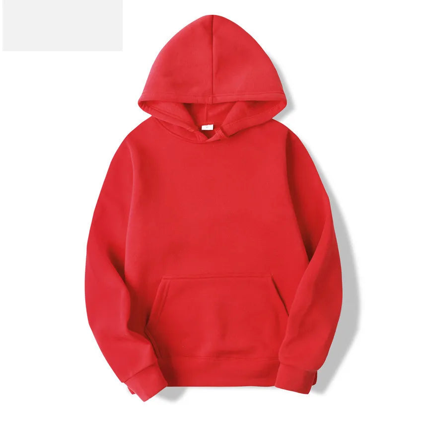 Hoodies Sweatshirts Men Woman Fashion Solid color Red Black Gray Pink Autumn Winter fleece