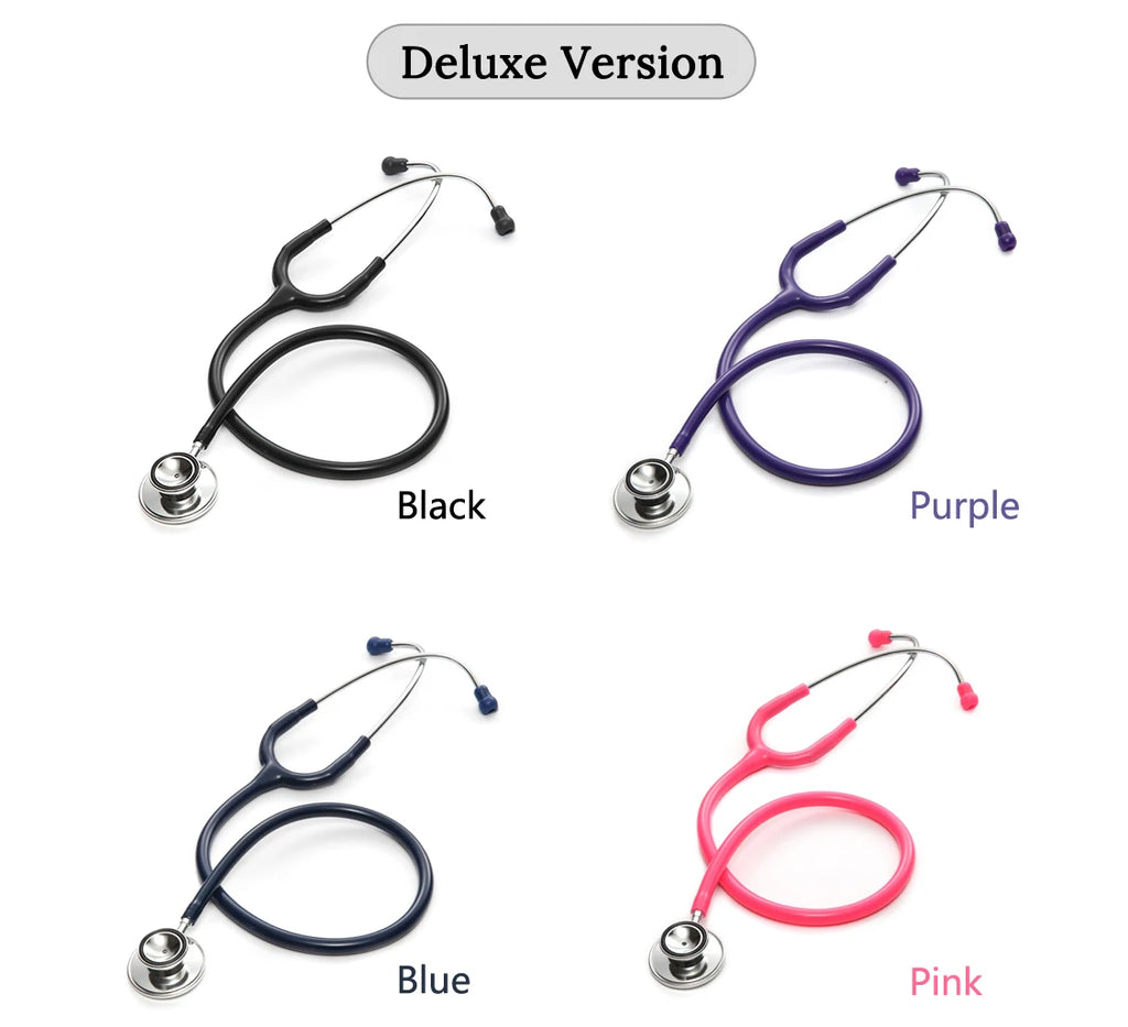 Double Head Cardiology Stethoscope Doctor Professional Dual Head Stethoscope Nurse Vet Medical Equipment Medical Student Device