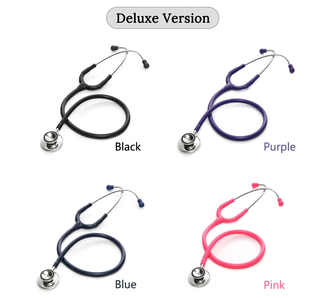Double Head Cardiology Stethoscope Doctor Professional Dual Head Stethoscope Nurse Vet Medical Equipment Medical Student Device