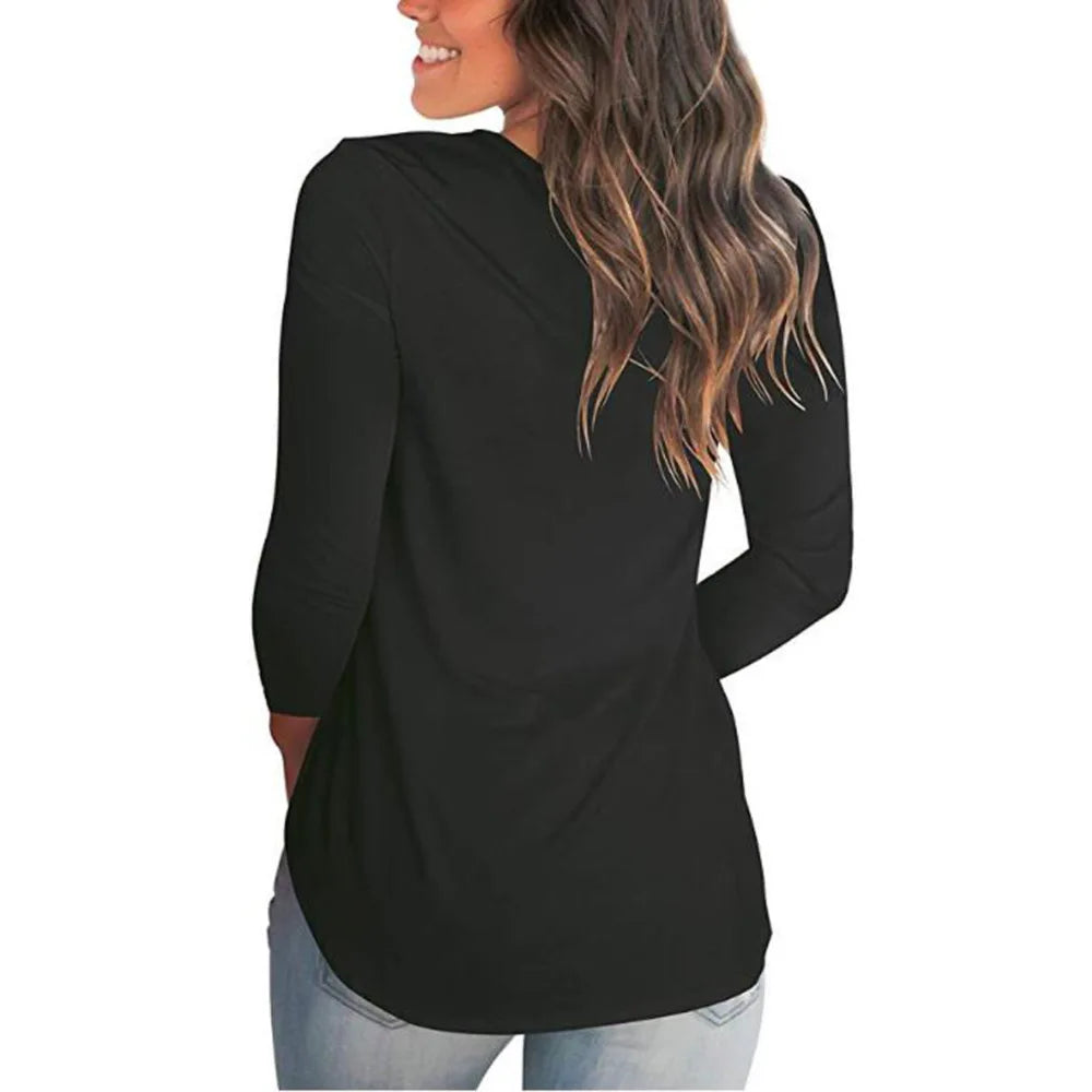 Plus Size S-5xl Summer Women Long Sleeve Women Top V-neck Long-sleeved Women T-shirt Female Oversized T-shirt Women Sexy Tops