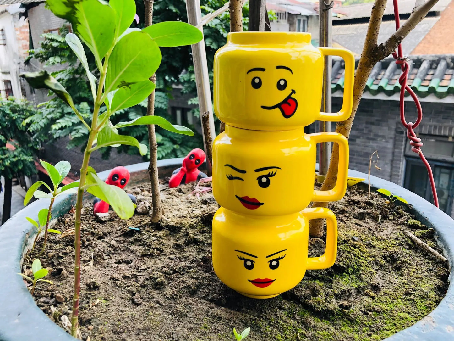 Funny Ceramic Cups Cartoon Coffee Milk Tea Water Cup Cute Funny Children Drinking Camping Party Picnic Mugs Gifts