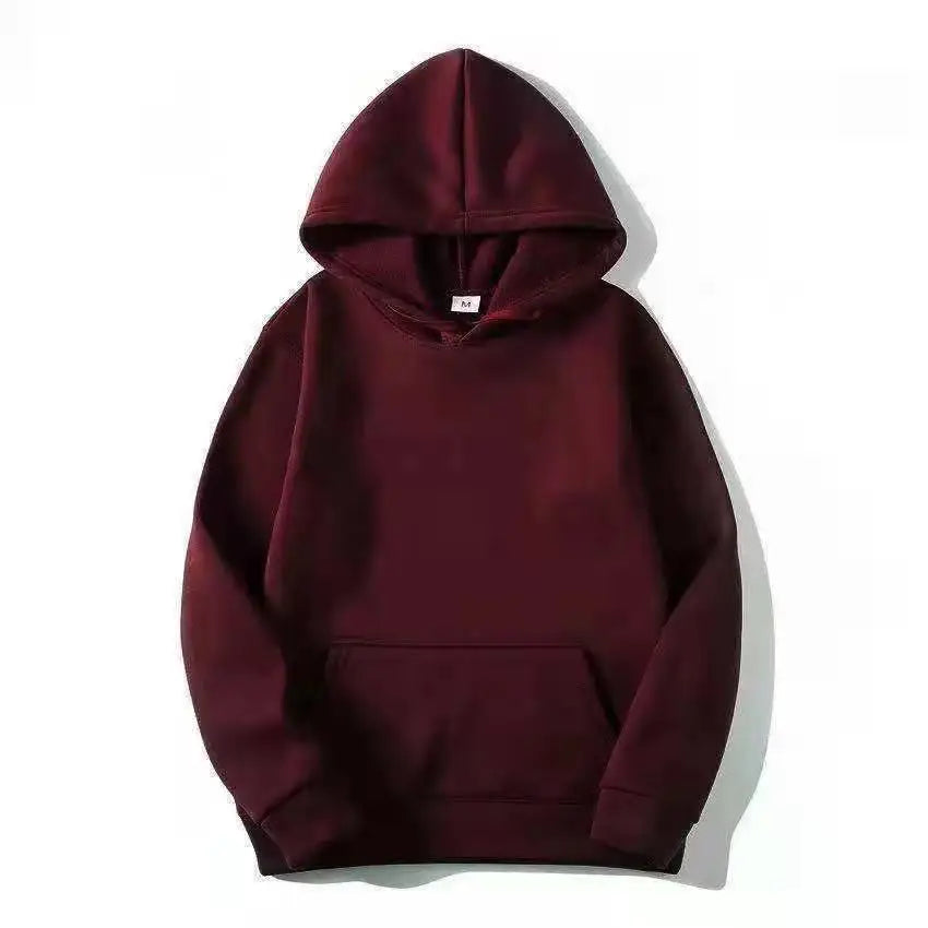 Hoodies Sweatshirts Men Woman Fashion Solid color Red Black Gray Pink Autumn Winter fleece