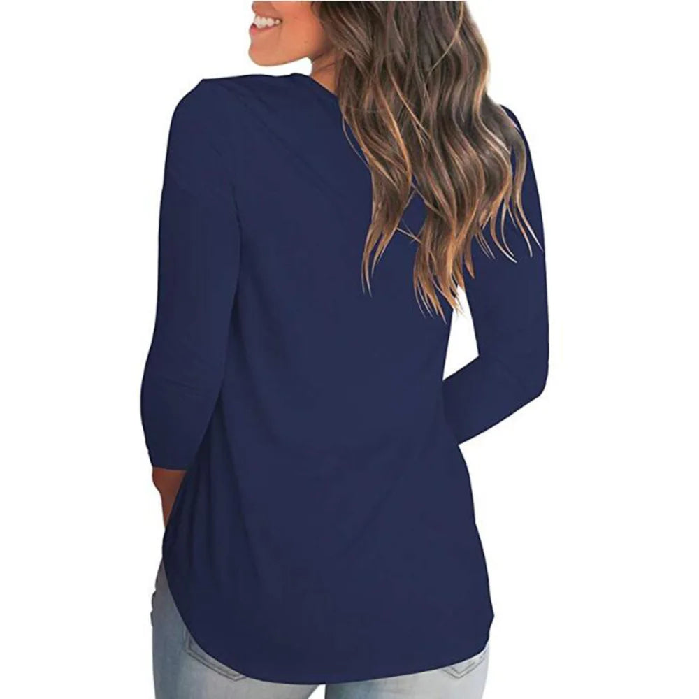 Plus Size S-5xl Summer Women Long Sleeve Women Top V-neck Long-sleeved Women T-shirt Female Oversized T-shirt Women Sexy Tops