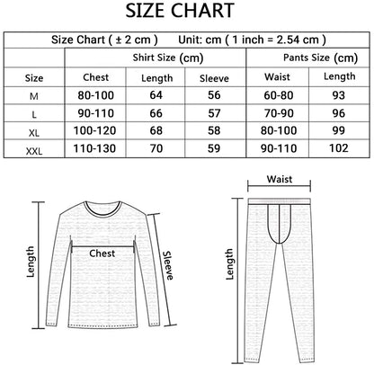 Men's Winter Thermal Underwear Man First Layer Thermal Shirt Male Thermal Underwear Suit Men Long Johns Shirts & Tops Bottom Set