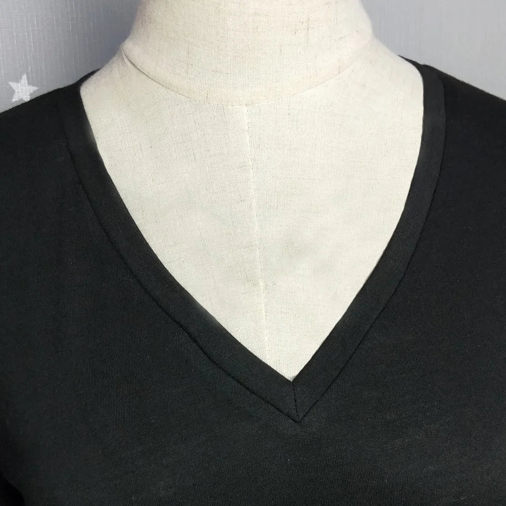 Plus Size S-5xl Summer Women Long Sleeve Women Top V-neck Long-sleeved Women T-shirt Female Oversized T-shirt Women Sexy Tops