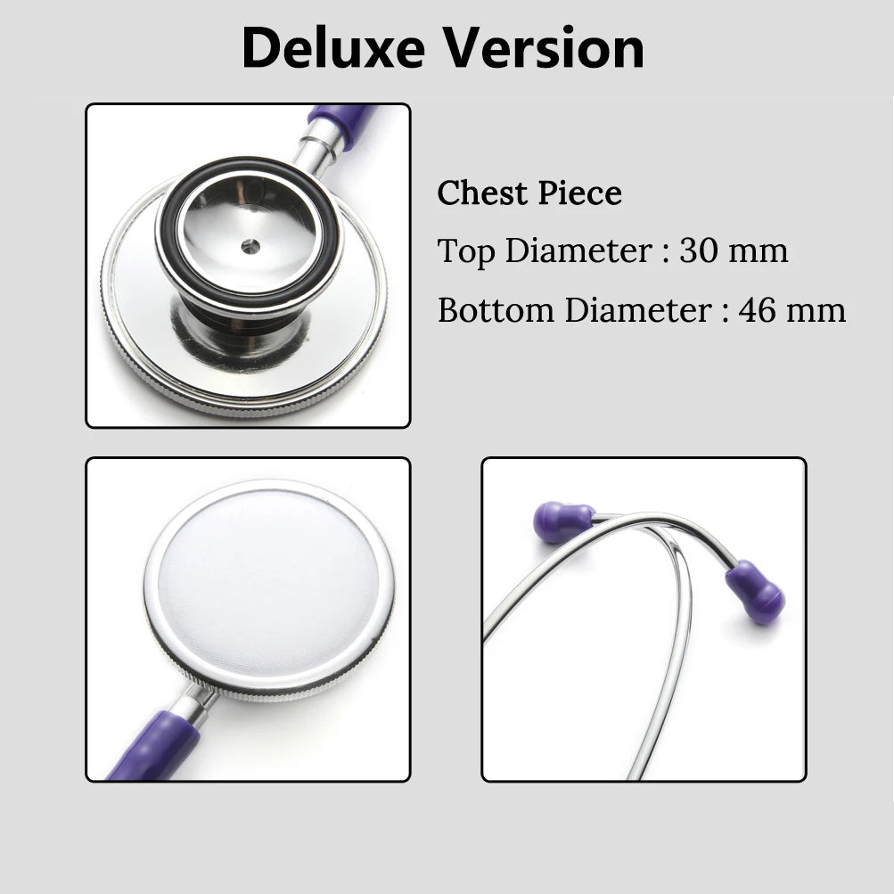 Double Head Cardiology Stethoscope Doctor Professional Dual Head Stethoscope Nurse Vet Medical Equipment Medical Student Device