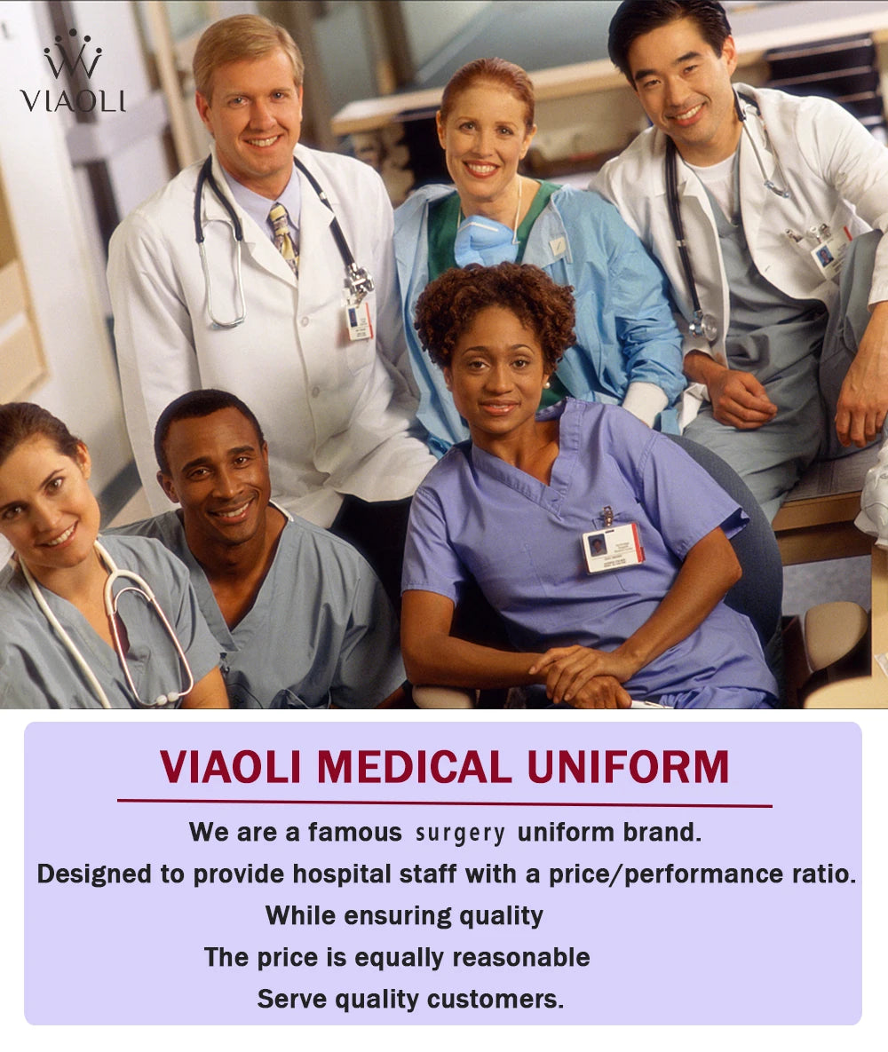 Fashion Clinical Surgical Uniforms Medical Scrubs Uniforms Sets Women Hospital Working Clothes Nurse Accessories Dental Workwear