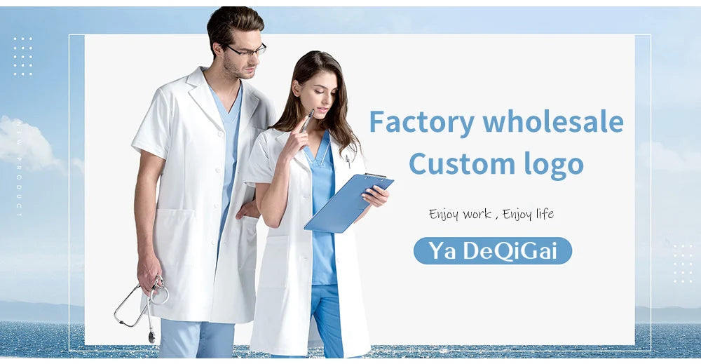 Beauty Workwear Women Medical Nurses Uniform Surgical Scrubs Set Spa Top Pants Clinic Carer Clothes Nursing Uniforms Jogger Suit