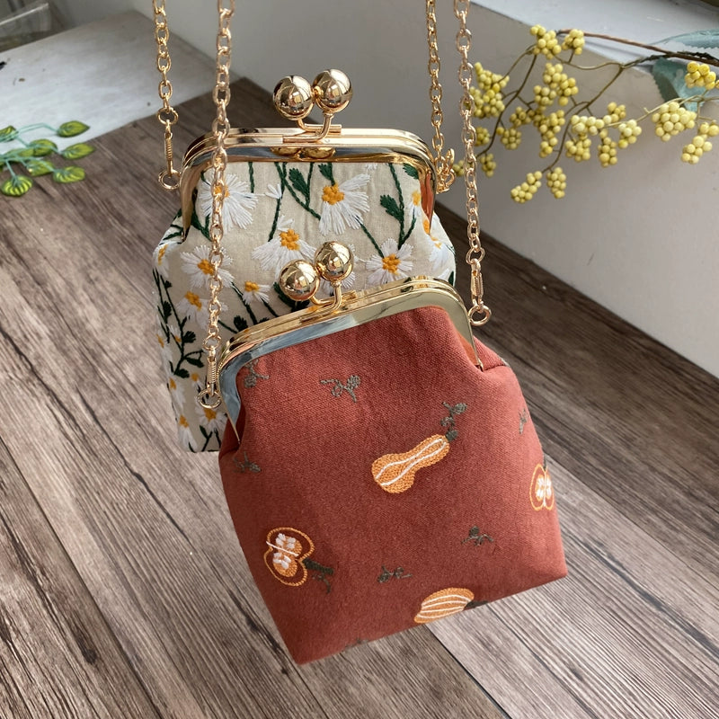 Machine Embroidery Extended Mobile Phone Bag Fabric