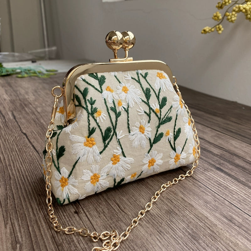 Machine Embroidery Extended Mobile Phone Bag Fabric