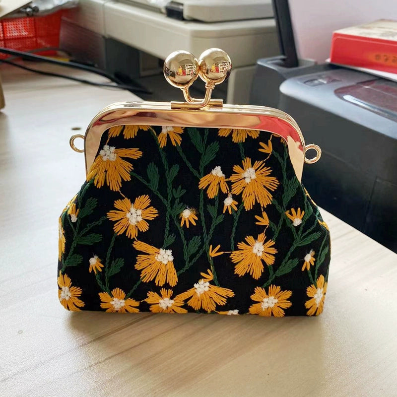Machine Embroidery Extended Mobile Phone Bag Fabric