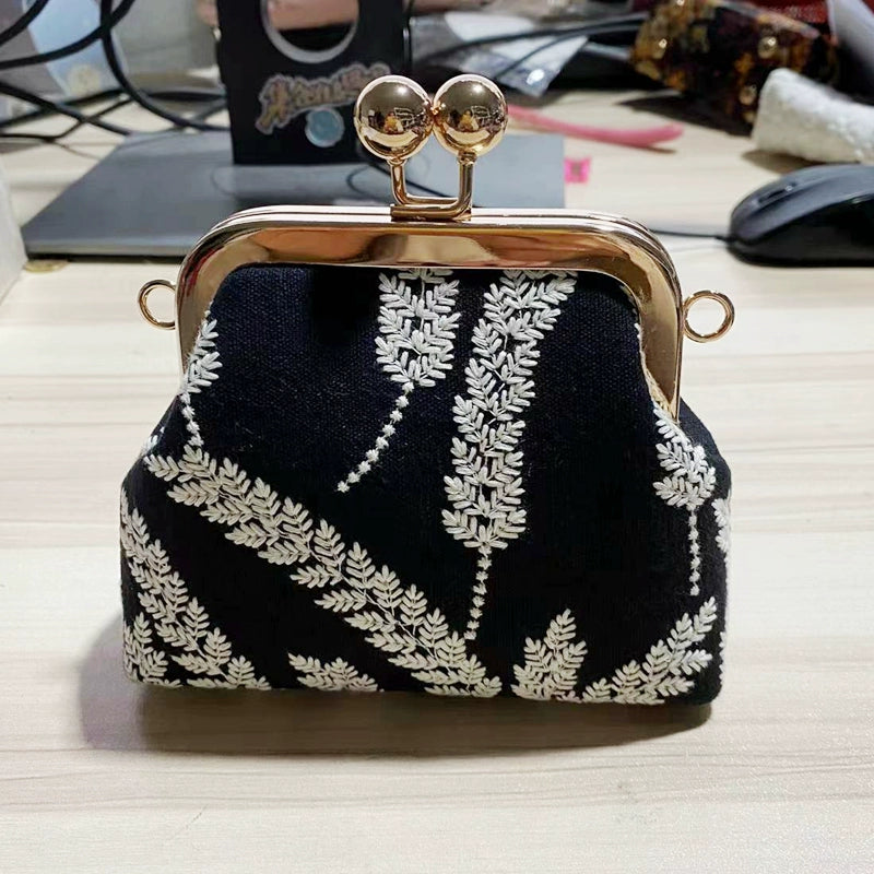 Machine Embroidery Extended Mobile Phone Bag Fabric
