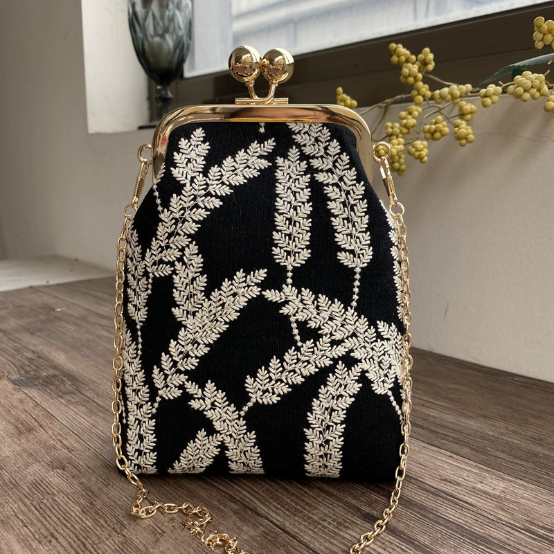 Machine Embroidery Extended Mobile Phone Bag Fabric