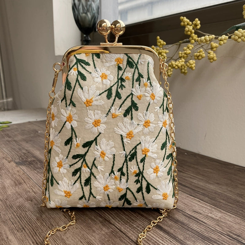 Machine Embroidery Extended Mobile Phone Bag Fabric
