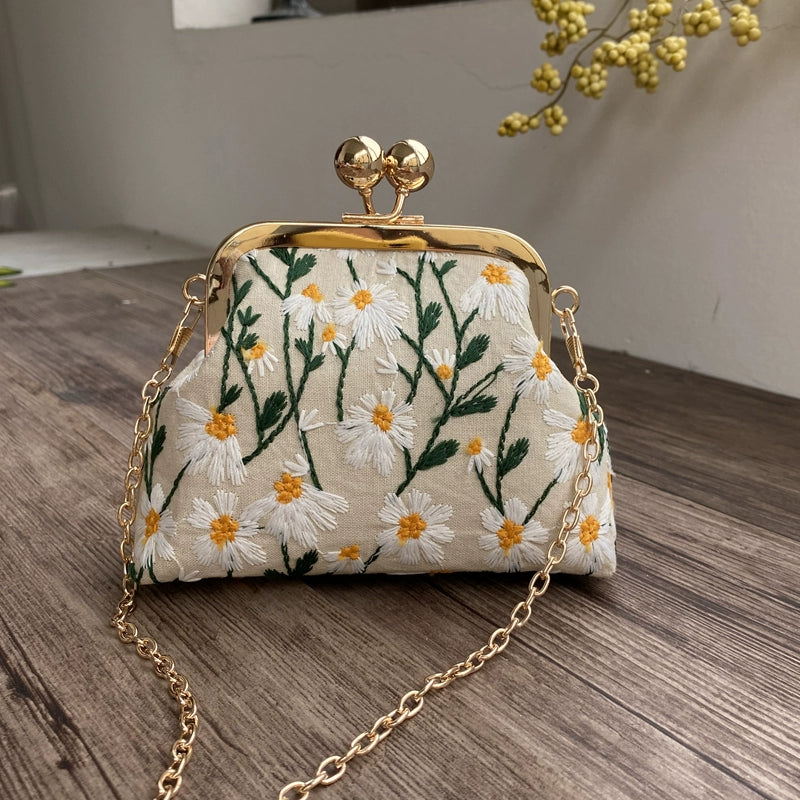 Machine Embroidery Extended Mobile Phone Bag Fabric