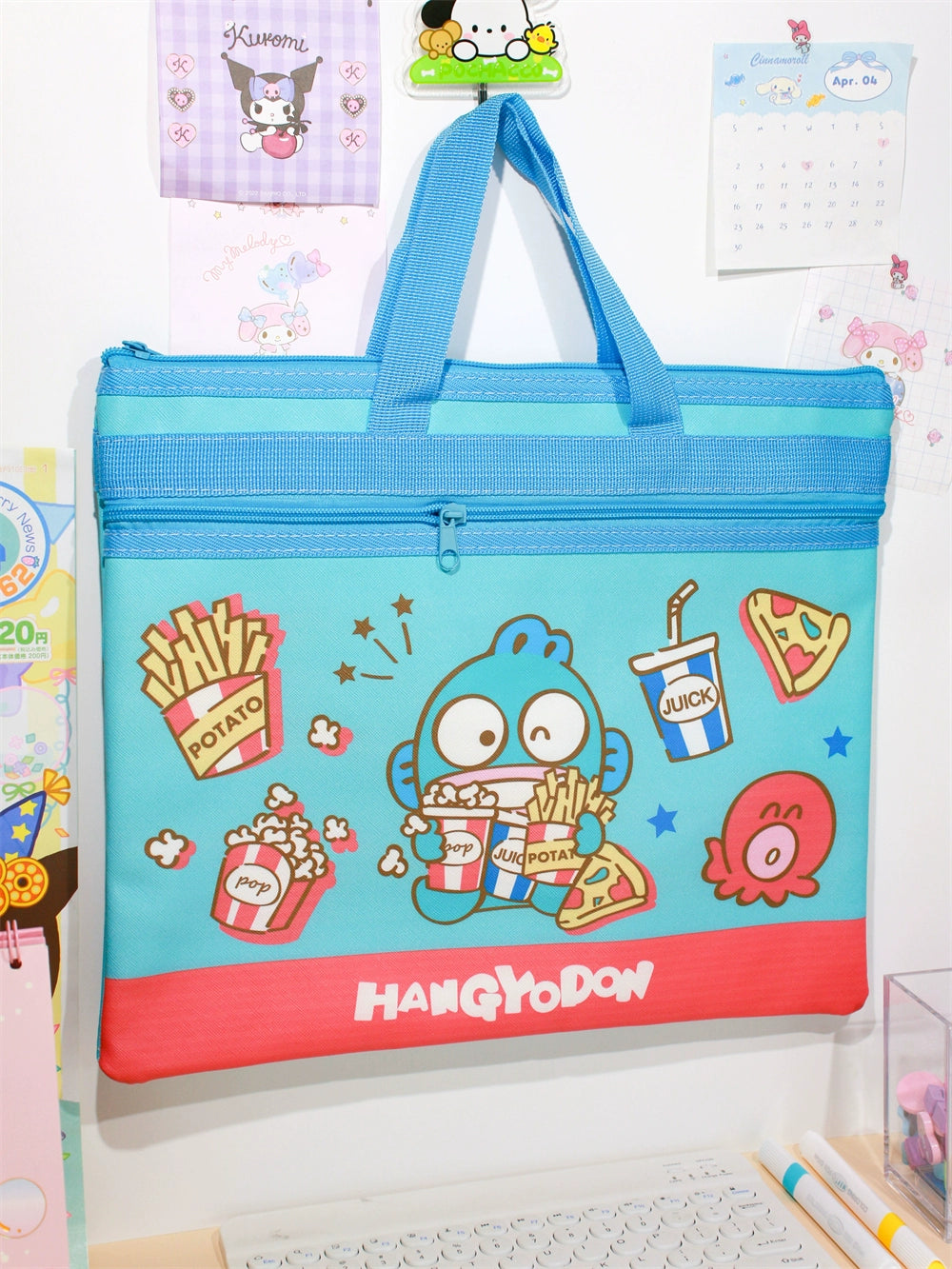 Student Tuition Bag Handbag Cinnamoroll Babycinnamoroll A4 Test Paper Storage Book Document Pouch Clow M Textbook Folder