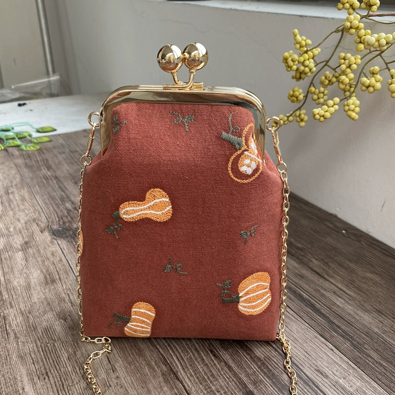 Machine Embroidery Extended Mobile Phone Bag Fabric