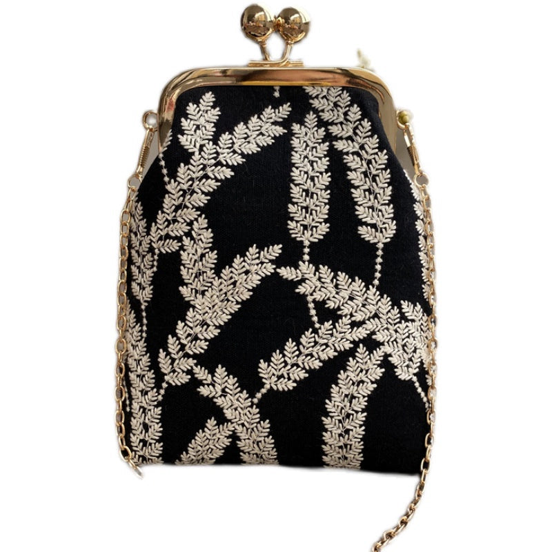Machine Embroidery Extended Mobile Phone Bag Fabric