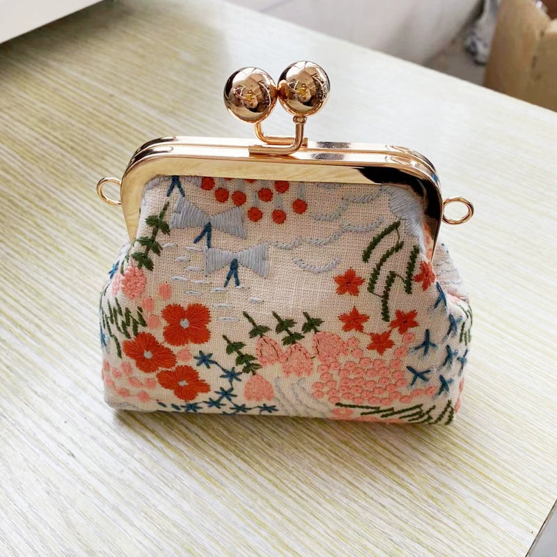 Machine Embroidery Extended Mobile Phone Bag Fabric