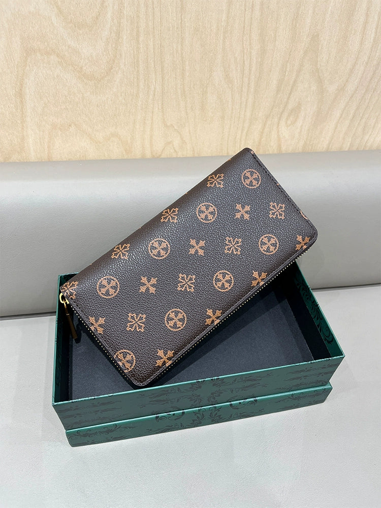 Fashion Presbyopic K-style Mid Length Long Length Zipper Women's Wallet