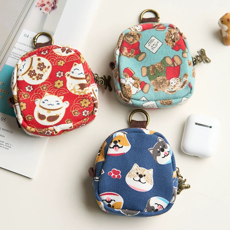 Mini Fabric Cute Portable Girl Small Saddle Bag