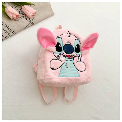Stitch Backpack  Japanese Blue Funny Cartoon Large-Capacity Student Backpack Kindergarten Bag Kawaii Backpack