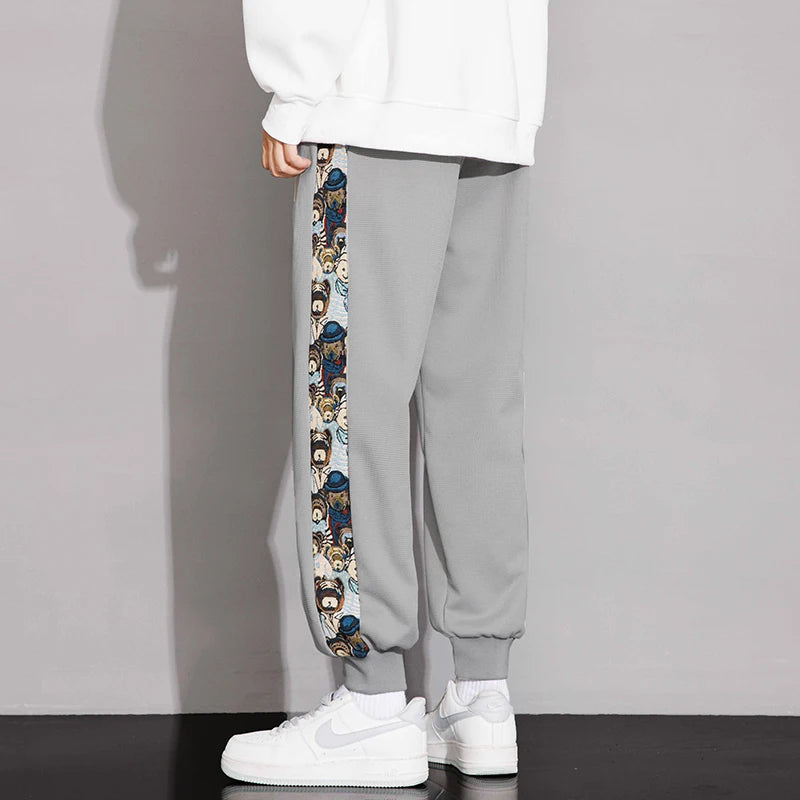 Plus Size Men's Jogger Pants Drawstring Elastic Sport Trouser Male Loose Trendy Streetwear Sweatpant Big Large 8XL Spring Summer