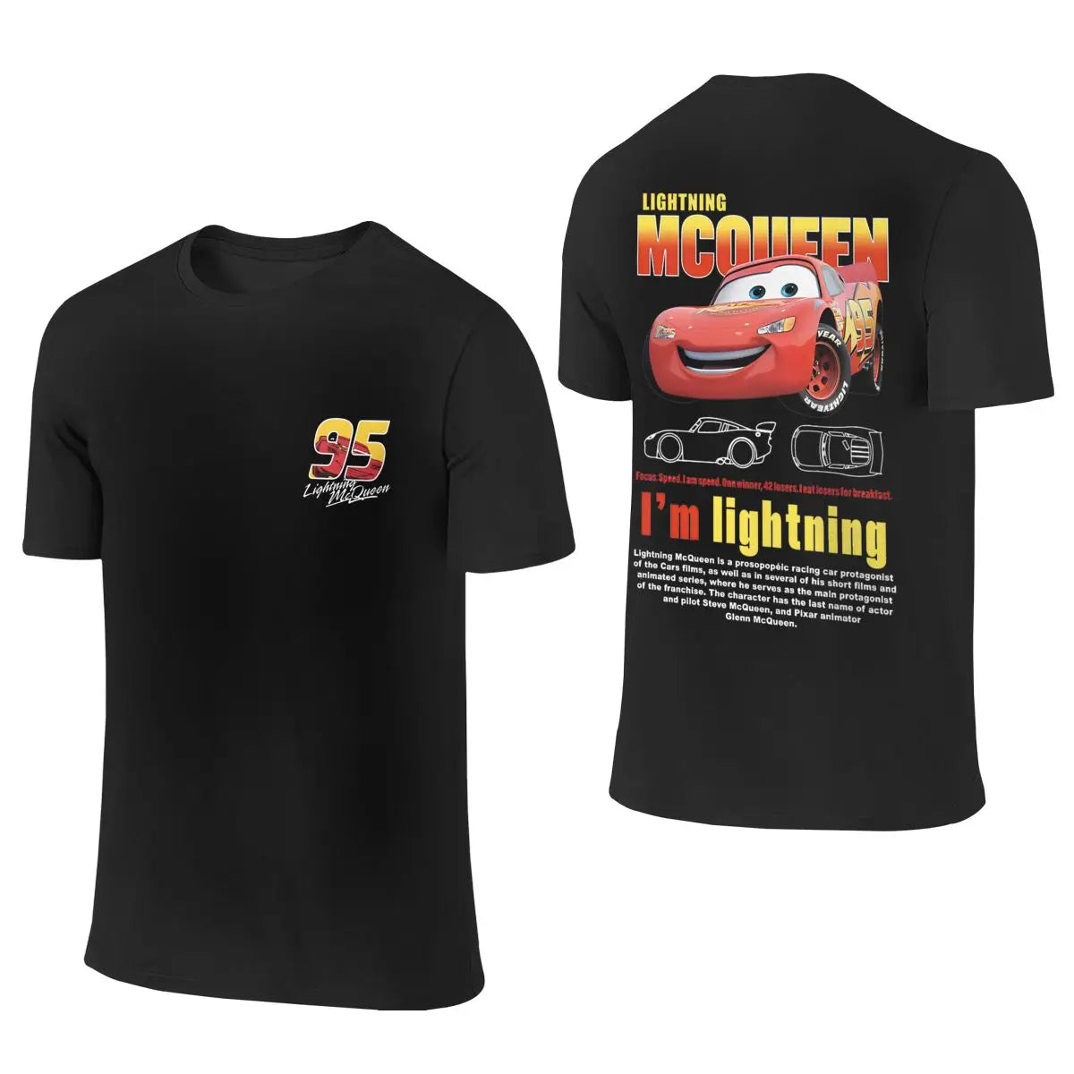 Romantic Lightning Mcqueen And Sally Matching T Shirt Outfits Double-Side Print Sally Mcqueen tshirt Tees for Couple Gifts