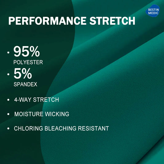 Green Hospital Work Uniforms Short-sleeved Doctor Outfit Clinical Scrub Set for Women Men Nurse V-neck Top Jogger Pant Scrub S21